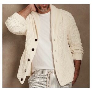 Banana Republic Unisex SHAWL-COLLAR CARDIGAN